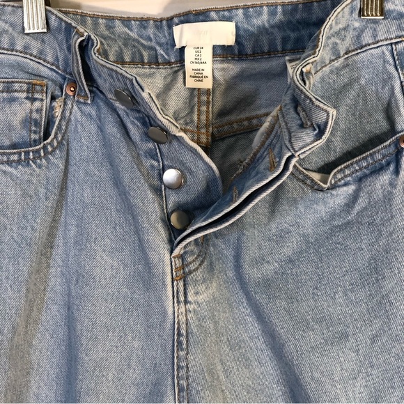 H&M 5-Pocket Wide High Jeans -Wash Denim - Picture 11 of 13